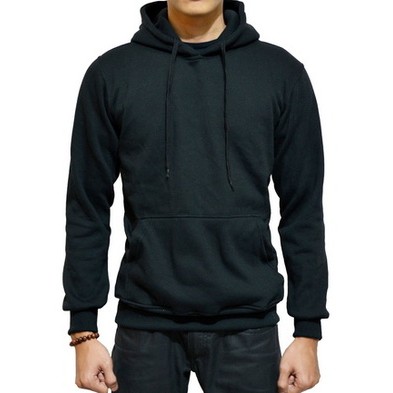 Detail Gambar Hoodie Polos Hitam Nomer 20