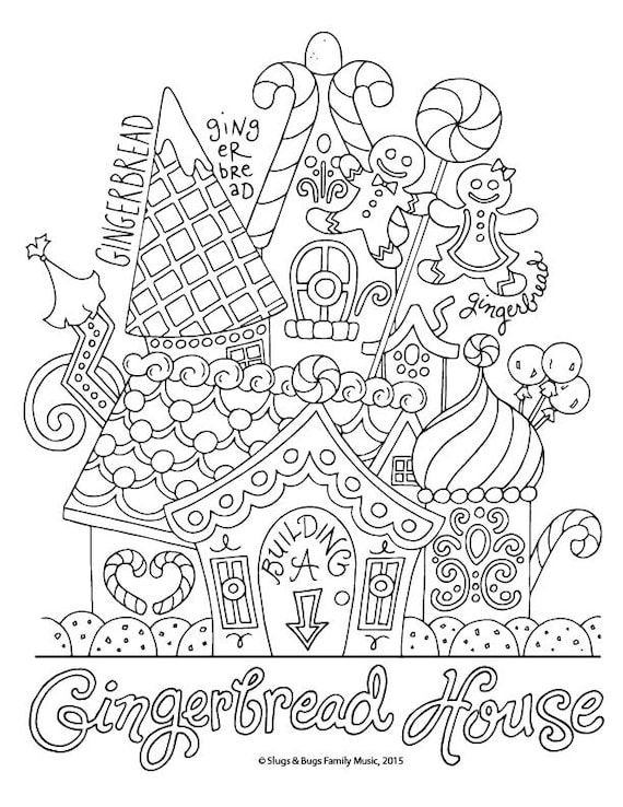 Detail Gambar House Coloring Chrismas Pages Nomer 34