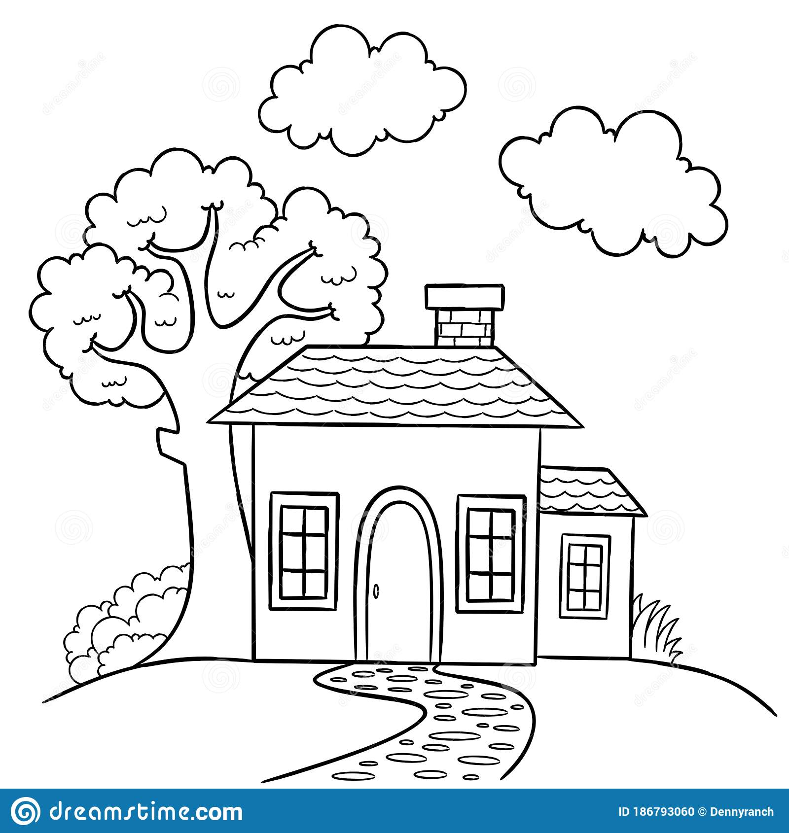 Detail Gambar House Coloring Pages Nomer 11
