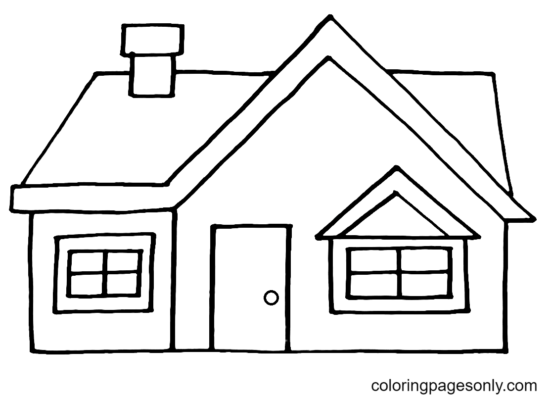 Detail Gambar House Coloring Pages Nomer 31