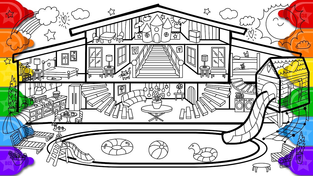 Detail Gambar House Coloring Pages Nomer 32