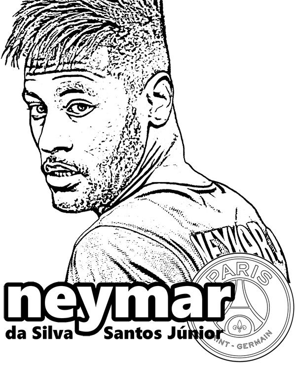 Ausmalbilder Neymar - KibrisPDR