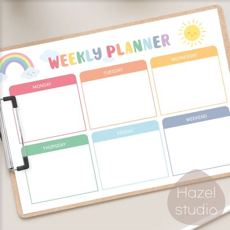 Detail Cute Weekly Planner Nomer 17