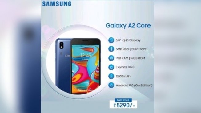 Detail Gambar Hp Samsung A2 Core Nomer 27