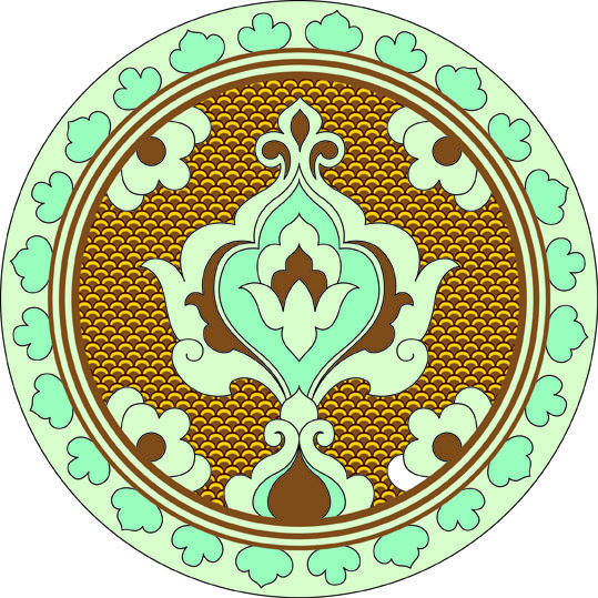 Detail Iranian Pattern Nomer 5