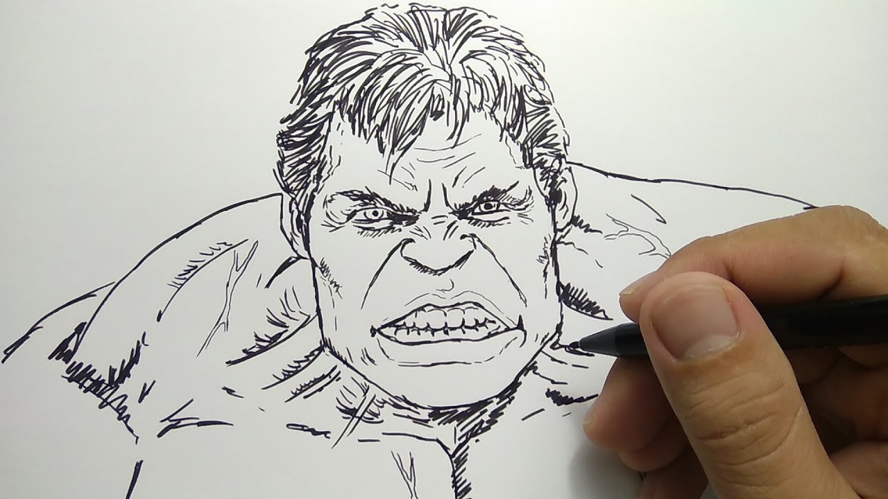 Detail Gambar Hulk Hitam Putih Nomer 19