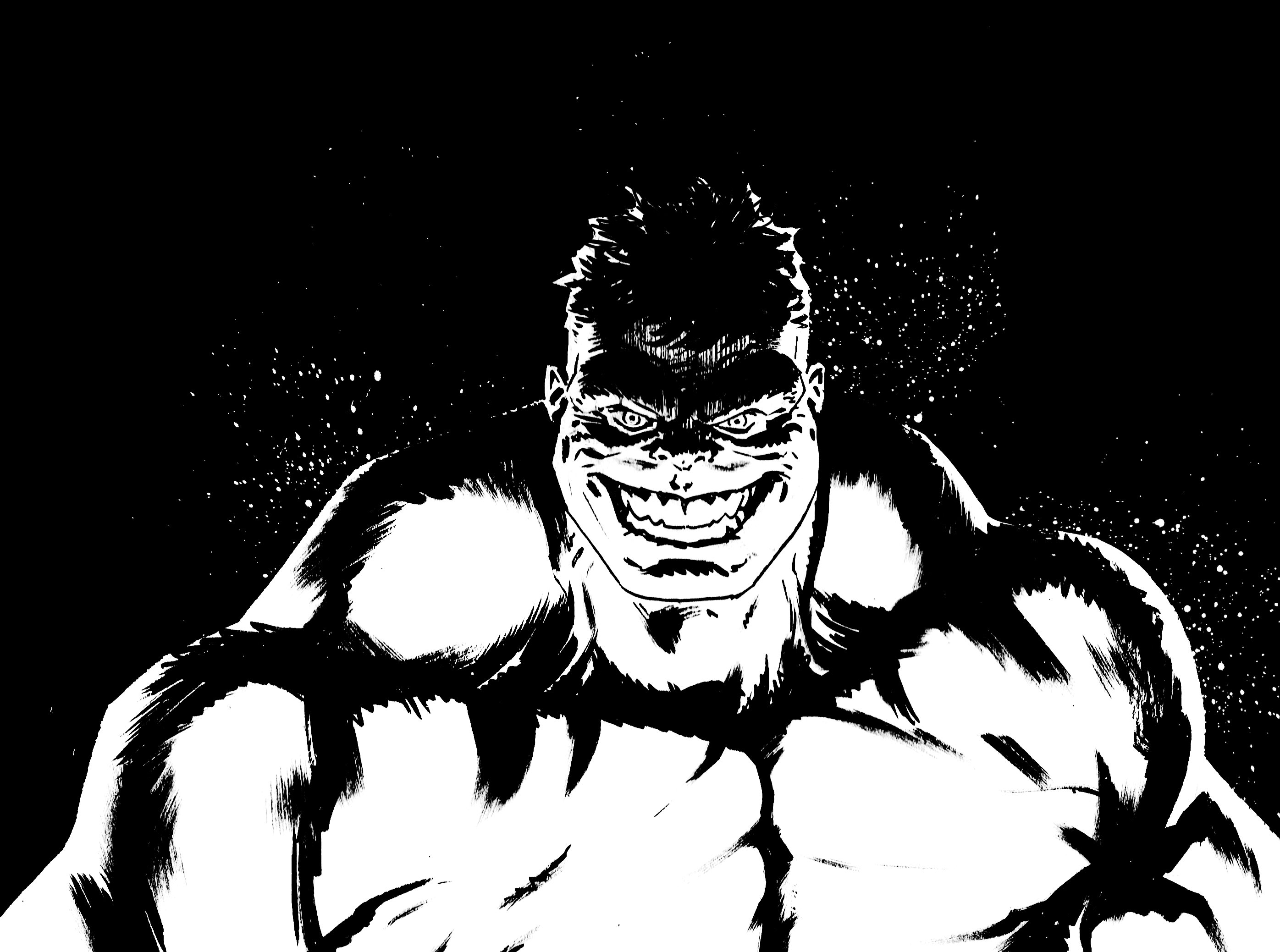 Detail Gambar Hulk Hitam Putih Nomer 34