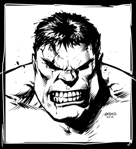 Detail Gambar Hulk Hitam Putih Nomer 45
