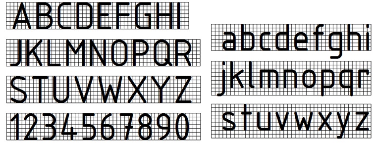 Detail Gambar Huruf Teknik Nomer 4