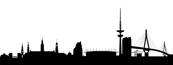 Detail Hamburg Skyline Silhouette Nomer 12