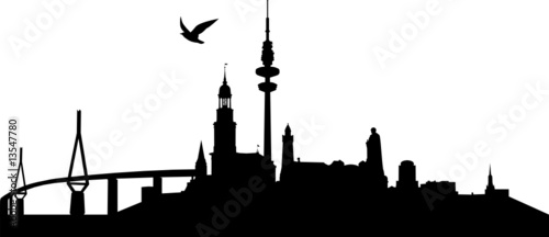 Detail Hamburg Skyline Silhouette Nomer 14