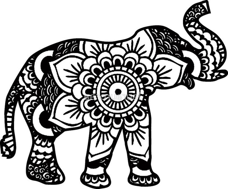 Detail Elefanten Mandala Zum Ausdrucken Nomer 3