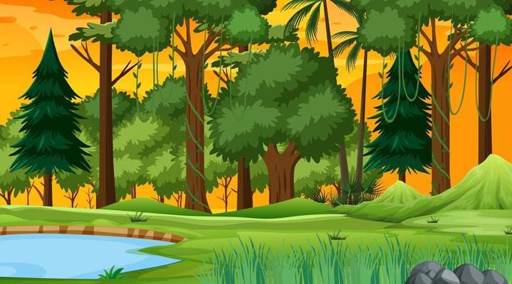 Detail Gambar Hutan Vector Blue Polygon Vector Nomer 20