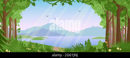 Detail Gambar Hutan Vector Blue Polygon Vector Nomer 45