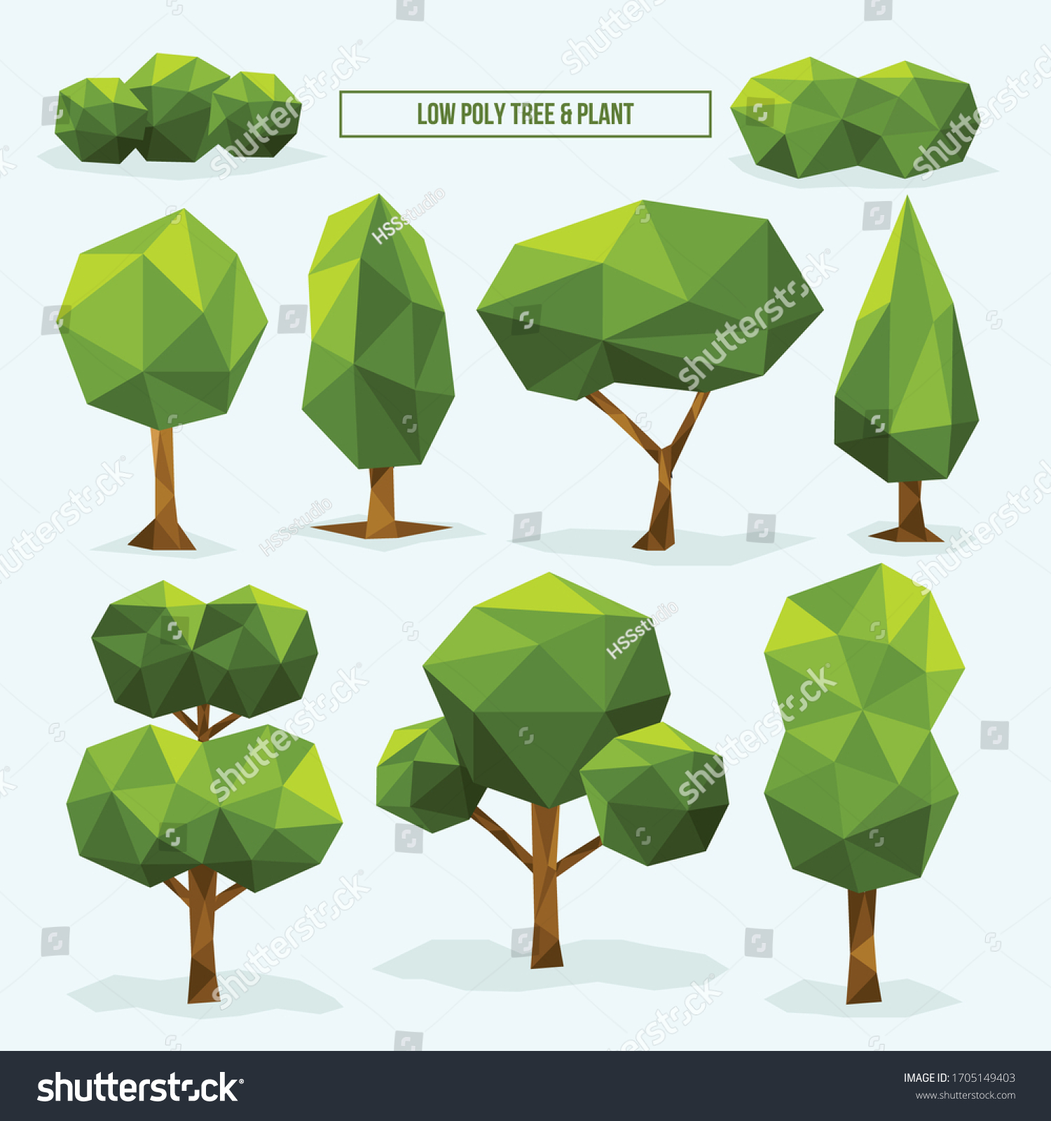 Detail Gambar Hutan Vector Low Polygon Vector Nomer 11