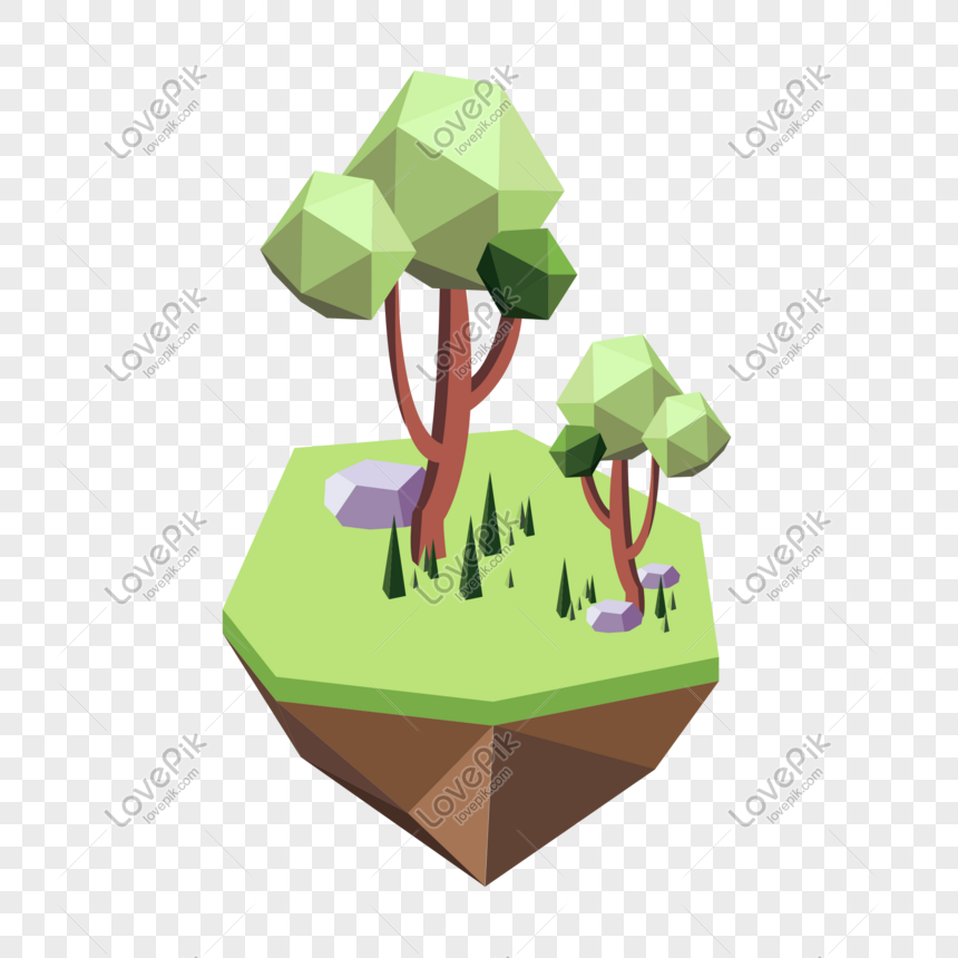 Detail Gambar Hutan Vector Low Polygon Vector Nomer 3