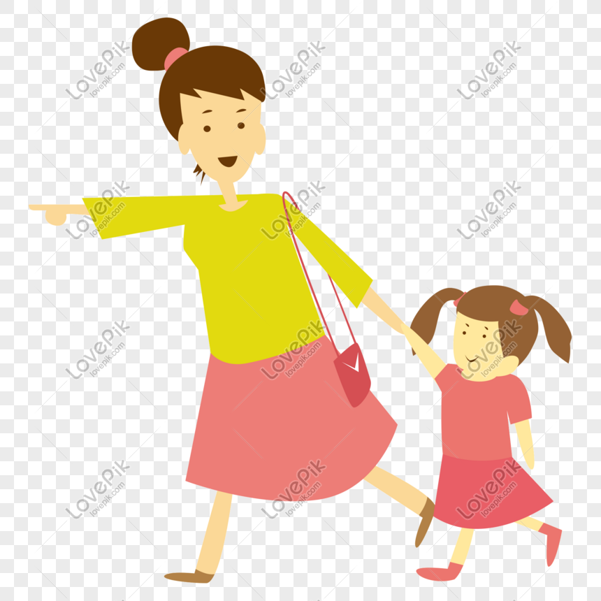 Detail Gambar Ibu Dan 2 Anak Perempuan Animasi Nomer 19