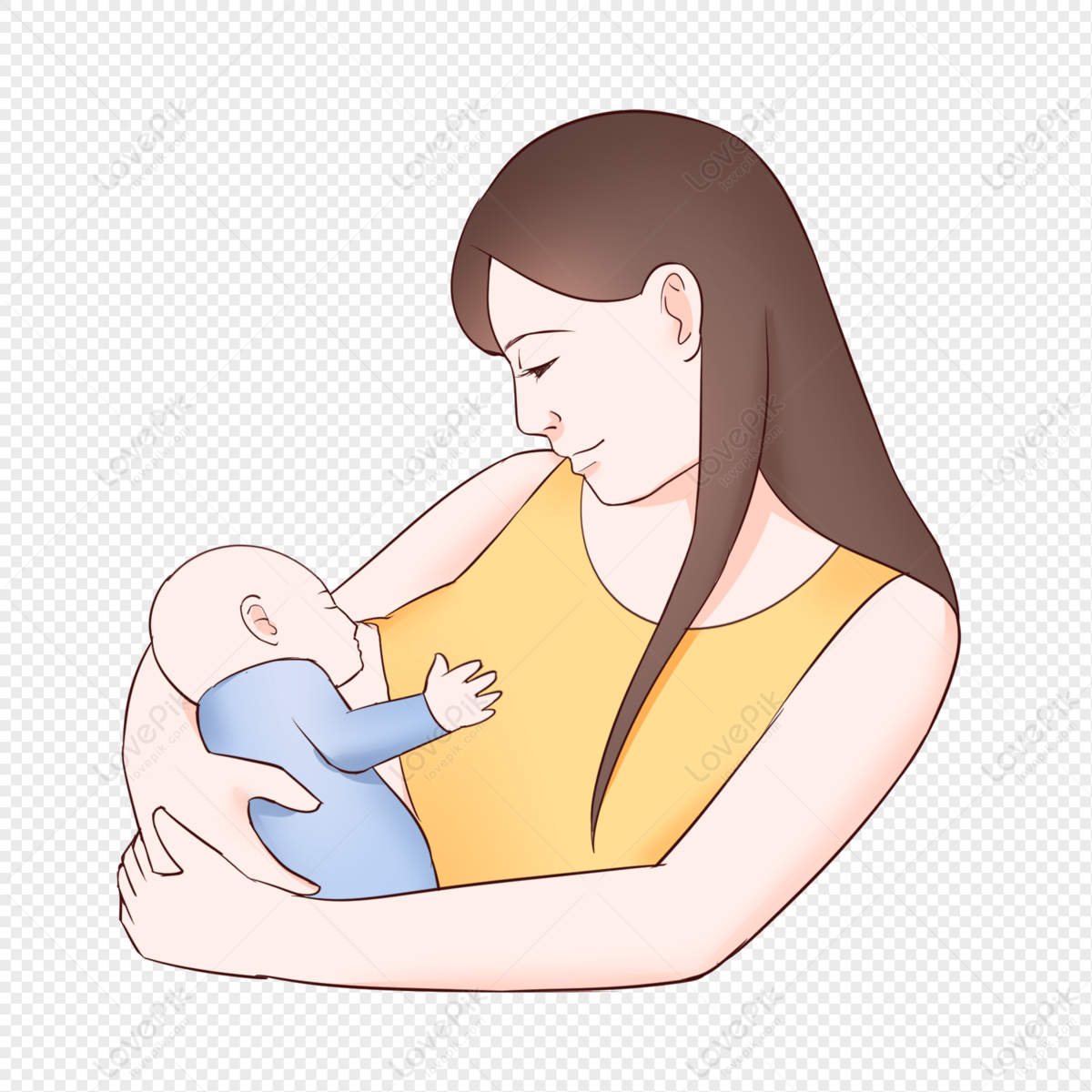 Detail Gambar Ibu Dan Bayi Animasi Nomer 16
