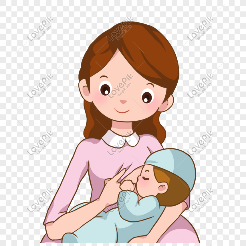 Detail Gambar Ibu Dan Bayi Animasi Nomer 3