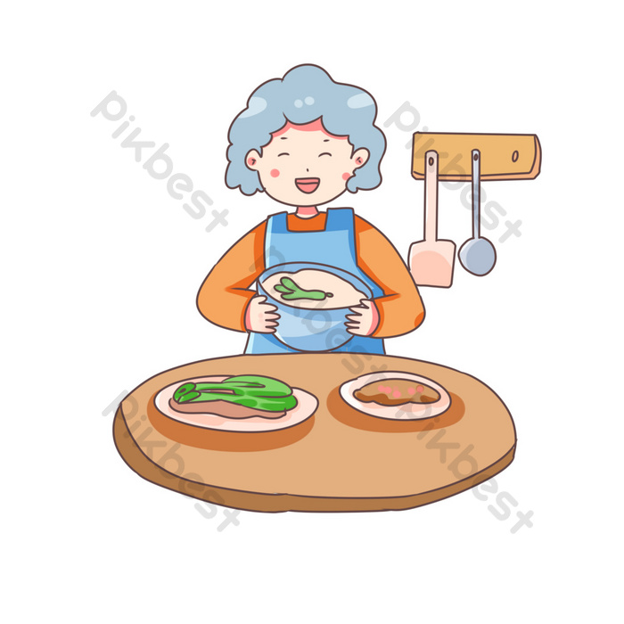 Detail Gambar Ibu Memasak Kartun Nomer 42