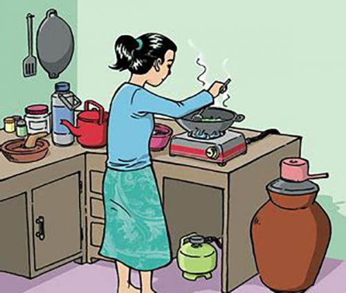 Detail Gambar Ibu Sedang Memasak Nomer 2