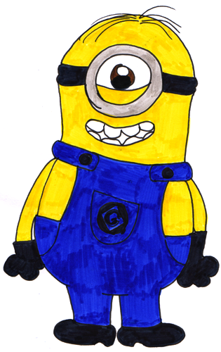 Detail Minion Zeichnen Nomer 2