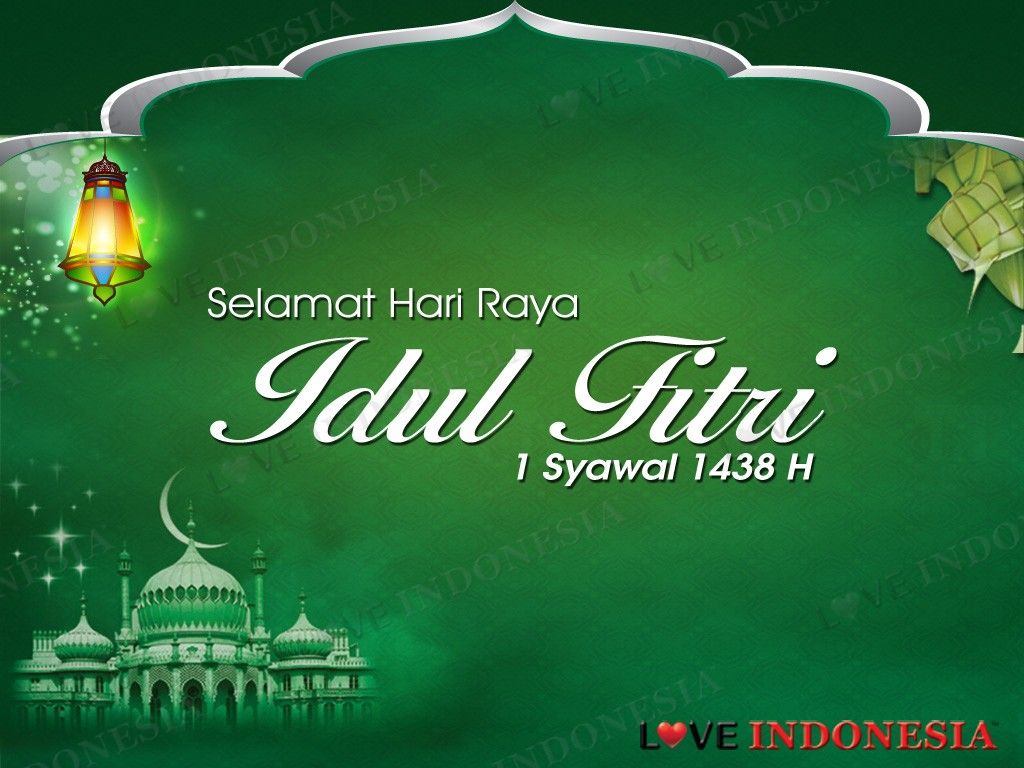 Download Gambar Idul Fitri 1438 H Gambar Ketupat Dan Masjid Nomer 12
