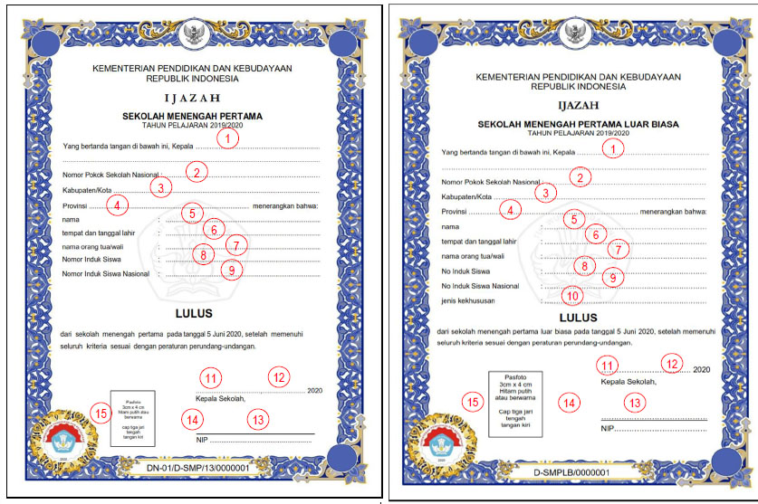 Detail Gambar Ijazah Smp Nomer 42