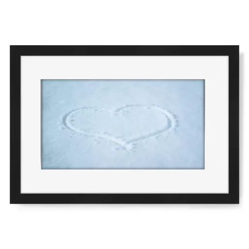 Detail Herz Im Schnee Nomer 5