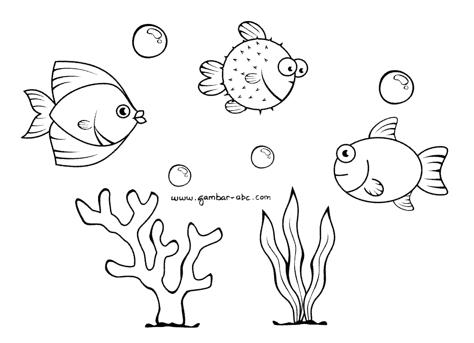 Detail Gambar Ikan Kartun Untuk Diwarnai Nomer 27