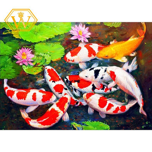 Detail Gambar Ikan Koi Dan Bunga Teratai Nomer 51