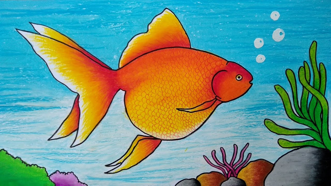 Detail Gambar Ikan Mas Koki Kartun Berwarna Nomer 2