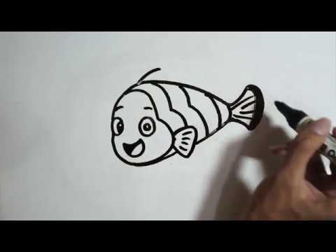 Detail Gambar Ikan Nemo Kartun Hitam Putih Nomer 36