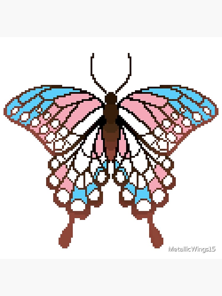 Detail Pixel Art Schmetterling Nomer 12