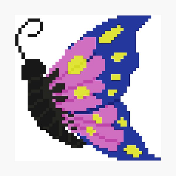 Detail Pixel Art Schmetterling Nomer 15