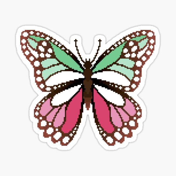 Detail Pixel Art Schmetterling Nomer 20