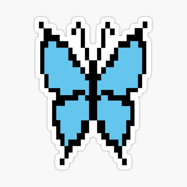 Detail Pixel Art Schmetterling Nomer 8