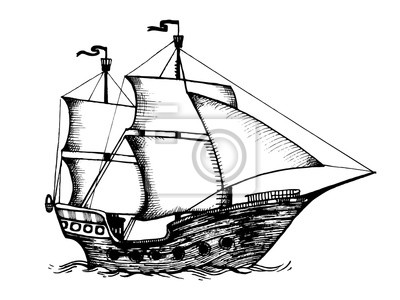 Detail Segelschiff Zeichnung Nomer 3