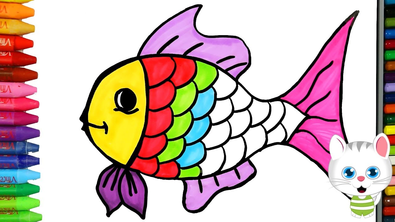Detail Gambar Ikan Untuk Mewarnai Anak Tk Nomer 15
