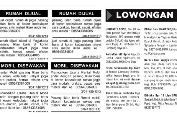 Detail Gambar Iklan Koran Nomer 41