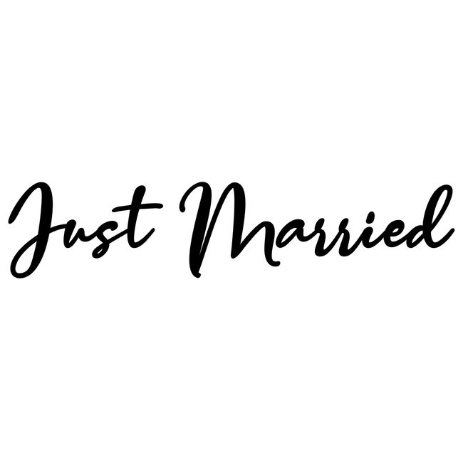 Just Married Schriftzug Auto - KibrisPDR