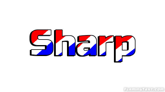 Detail Sharp Logo Font Nomer 7