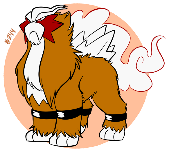 Detail Entei Lion Nomer 16