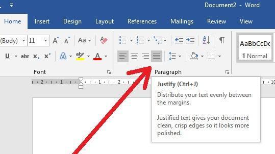 Gambar Ikon Perataan Garis Pada Microsoft Word - KibrisPDR