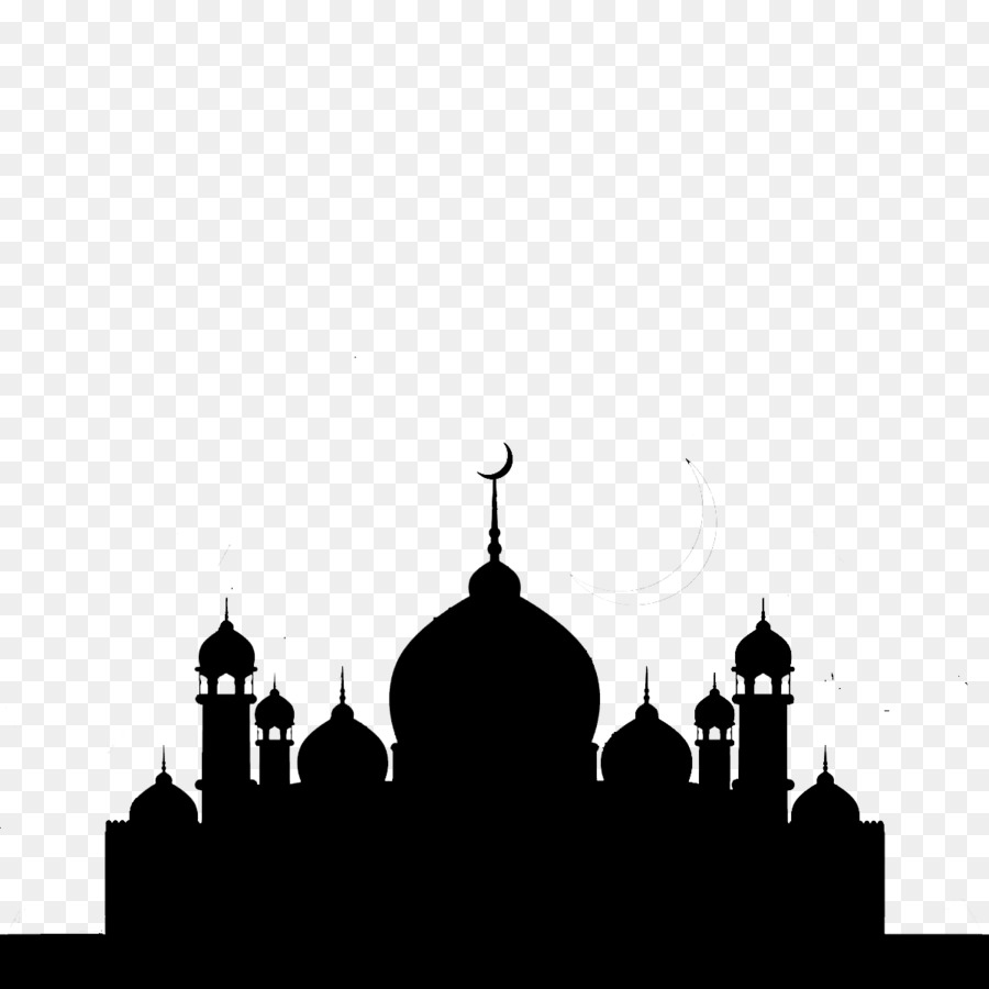 Detail Gambar Ilstarasi Masjid Hitam Putih Nomer 30