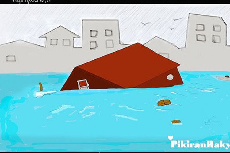 Detail Gambar Ilustrasi Banjir Nomer 15