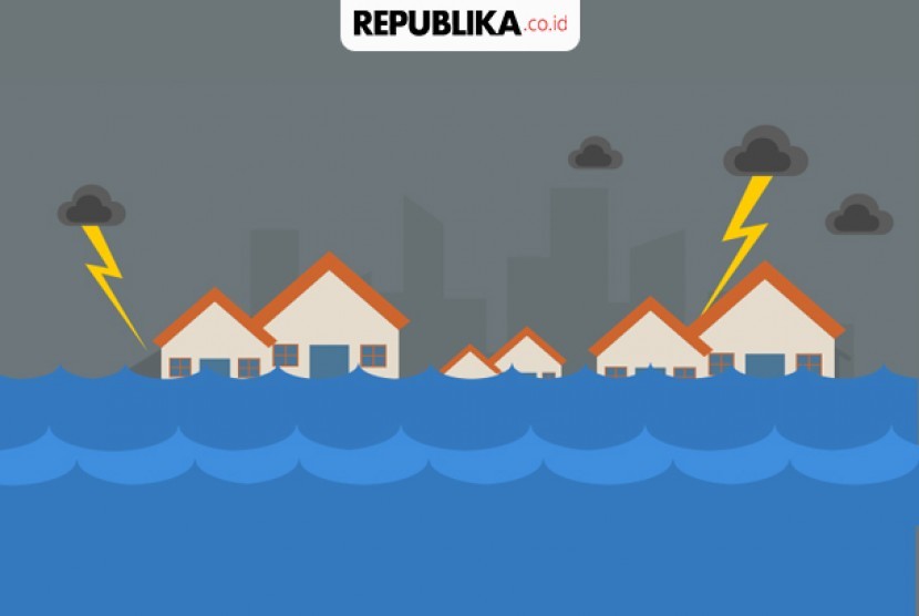 Detail Gambar Ilustrasi Banjir Nomer 19