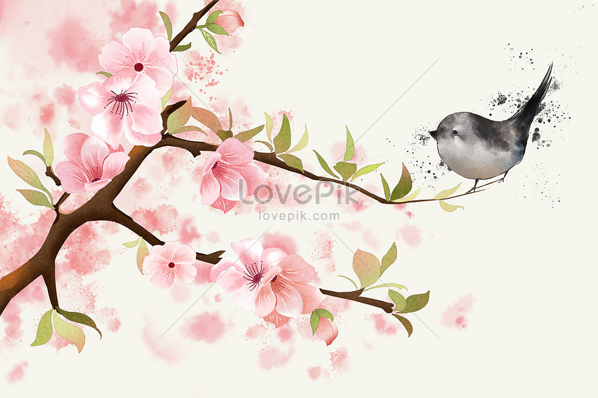 Detail Gambar Ilustrasi Bunga Sakura Nomer 4