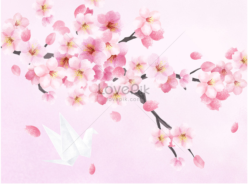Detail Gambar Ilustrasi Bunga Sakura Nomer 35