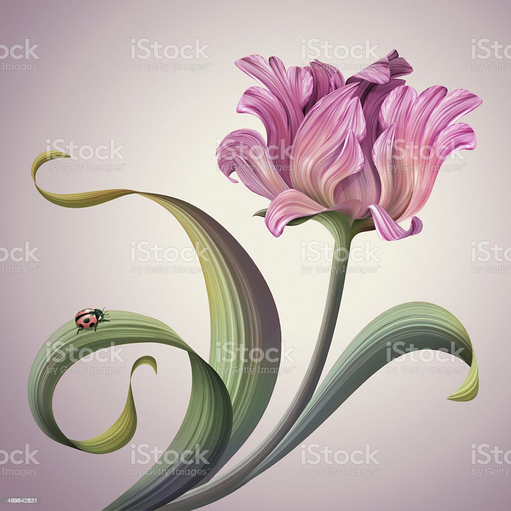 Detail Gambar Ilustrasi Bunga Tulip Nomer 29